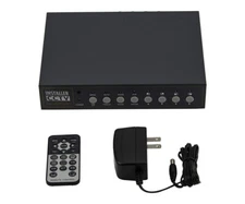 InstallerCCTV 4CH Color Video Quad Multiplexer w/Loop DVR Camera Video Processor
