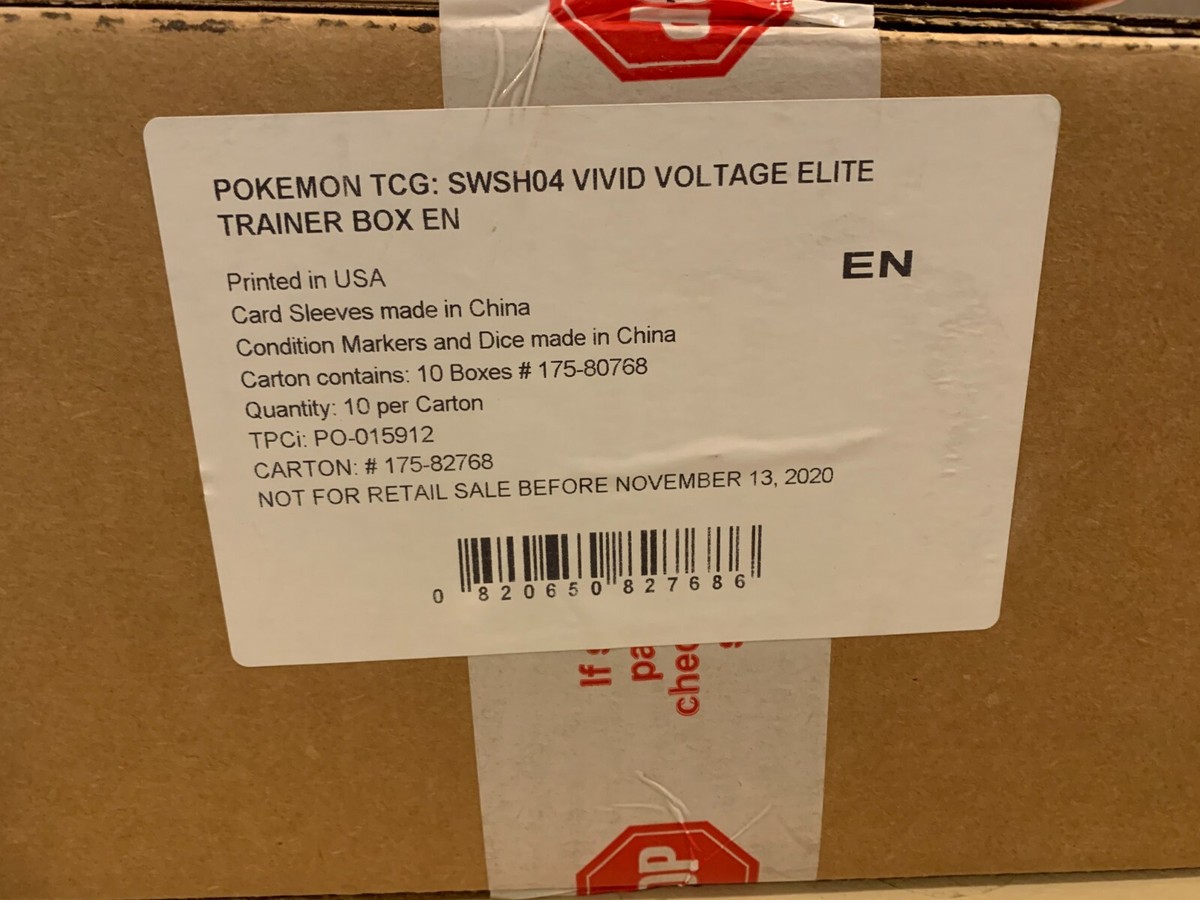 Vivid Voltage elite trainer box ポケモンカード Amazon.com: Pokemon TCG: Vivid Voltage Elite Trainer Box