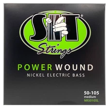 S.I.T Power Wound Nickel Bass Strings; gauges 50-105