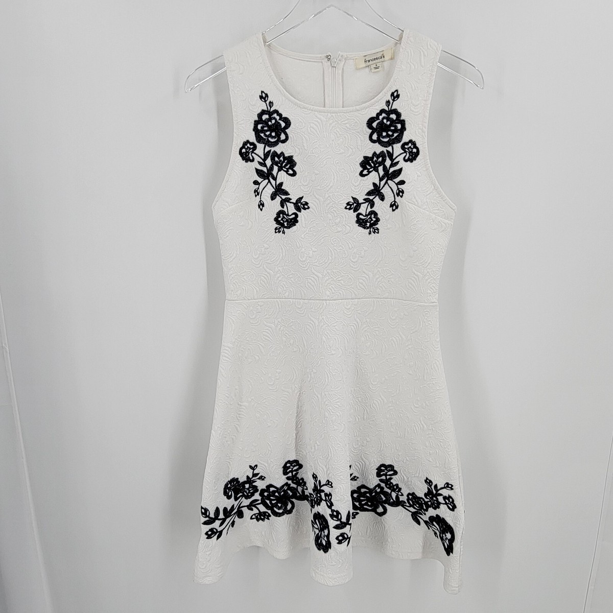 francesca's blue and white dress Francesca Blue Floral Ruched Maxi Dress Blue / L