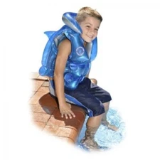 Swimline 98610 Swim w/ The Dolphins Inflatable Swimming Pool Air Vest Trainers