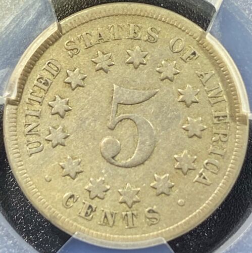 1868 Shield Nickel PCGS F15 - Picture 4 of 7