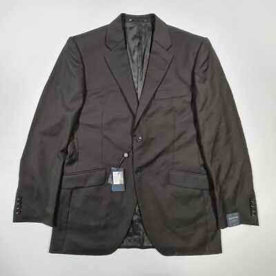 Howick Tailored Herren Anzug Sakko Schwarz 40 L Wolle Blazer