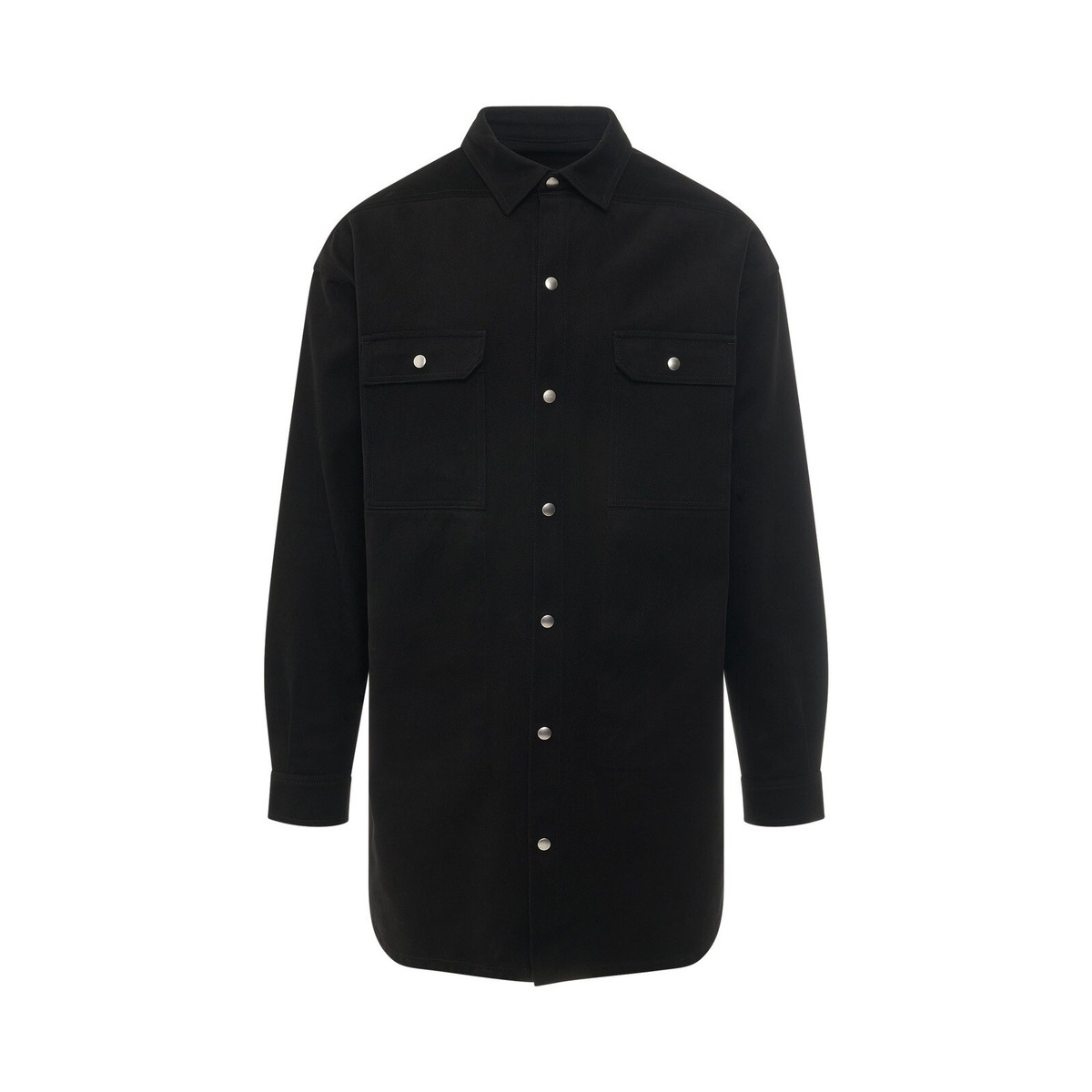ジャケット・アウター RICK OWENS 18AW OVERSIZED OUTERSHIRT 48 Oversized Outershirt in Black/Dust – SVRN