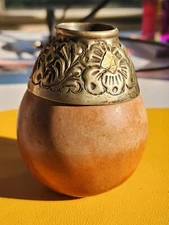 Vintage Yerba Mate Tea Gourd