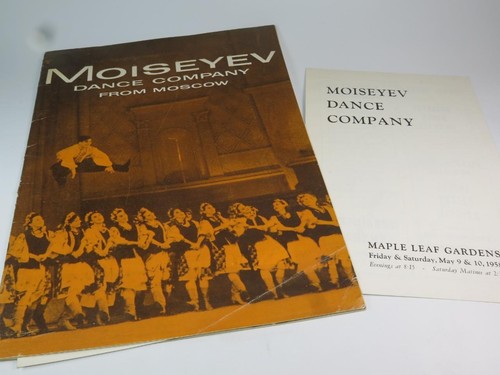 Vintage Souvenir Brochure & Programme MOISEYEV DANCE COMPANY MOSCOW US Tour 1958 - Picture 1 of 6