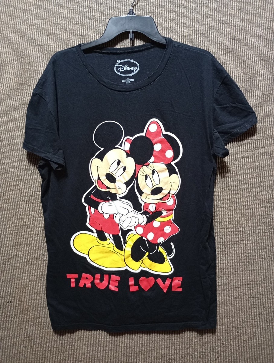 Mickey Mouse Minnie T-Shirts Womans 1X True Love Disney Store