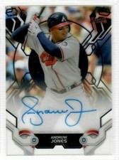 ANDRUW JONES 2019 Topps High Tek Baseball AUTO BLACK #28/50 BRAVES HTA-AJ