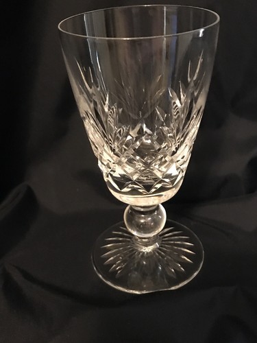 Vintage Footed Glass Diamond Fan Crystal Parfait Juice Champagne - 第 1/6 張圖片