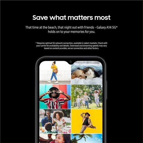 Samsung Galaxy A14 5G SM-A146U schwarz 64GB Open Box AT&T T-Mobile (GSM entsperrt) - Bild 5 von 6