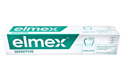 6 x 75ml Elmex Sensitive   6 genuine 2.5 oz tubes TRACKED SHIPPING  