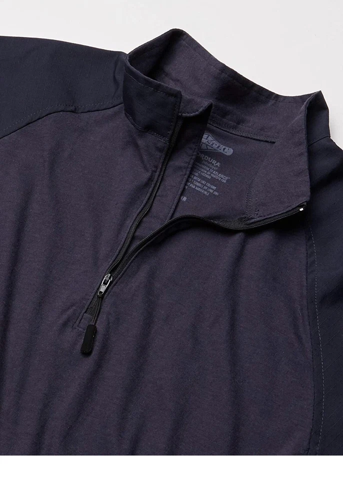 Tru Spec Men’s - 1/4 Zip Tactical Response Short Sleeve Combat Shirt Navy Large - Image 2 of 3