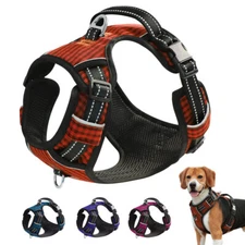 No Pull Dog Harness Adjustable Soft Mesh Padded Pet Vest Reflective with Handle