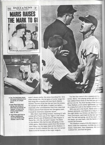 DAILY NEWS THE STADIUM SERIE PARTE 3-MANTO & MARIS THE M&M BOYS - Imagen 5 de 5