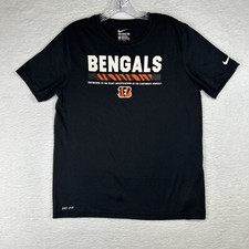 Nike Dri-Fit Athletic Cut Black T-Shirt NFL Cincinnati Bengals Youth XL