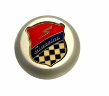 Schaltknauf Mit Giannini Logo Aus Satinierter Aluminium Für Fiat 500 Und 126