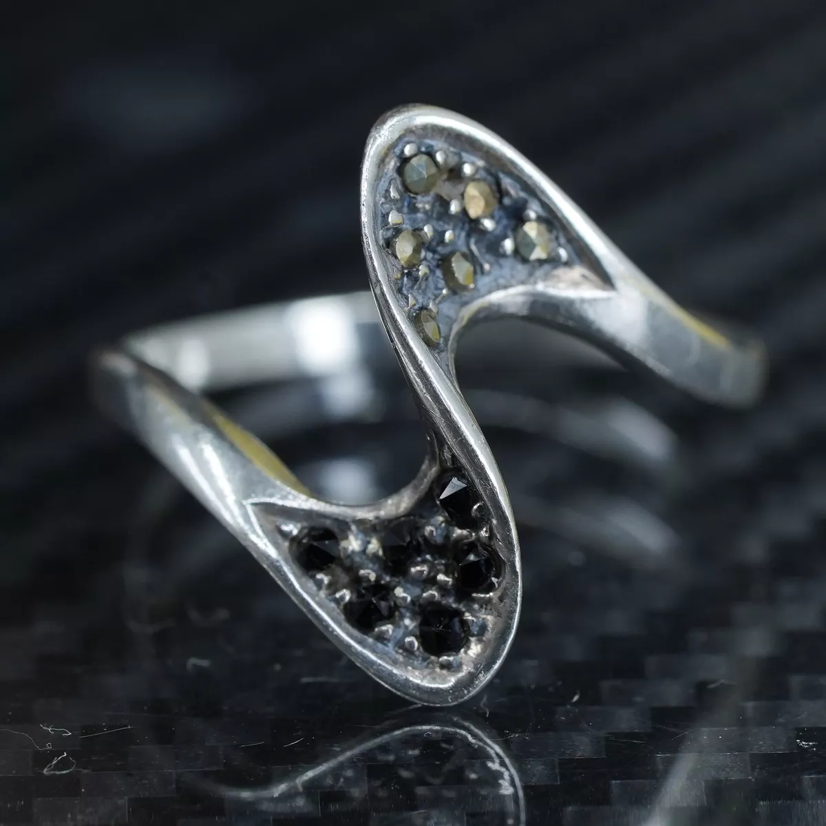 Marcasite × silver925 vintage Ring - リング(指輪)