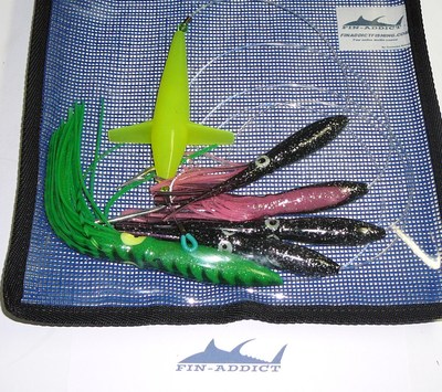 Bird Daisy Chain Offshore Trolling Lure squid Tuna 6 inch shrimp green mackerel