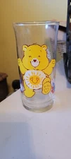 Vintage Pizza Hut Carebear Glass 1993 Limited Edition Sunshine Bear Care Bear