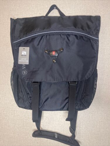 Victorinox Swiss Army Laptop Briefcase Shoulder Strap Bag W/ Name Badge - Picture 2 of 7
