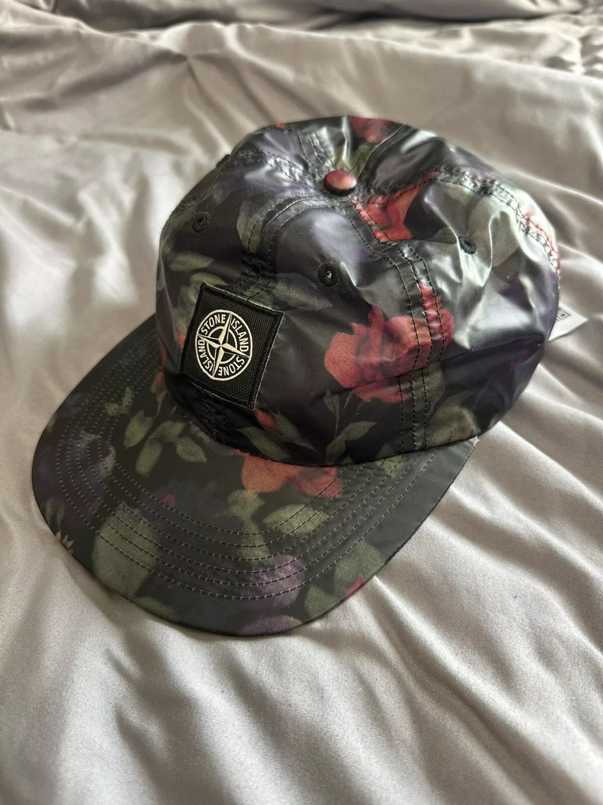 Casquette chapeau Supreme x Stone Island Lamy 6 panneaux « cuivre » fleurie