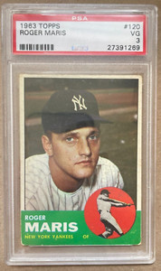 1963 Topps Roger Maris #120 PSA 3