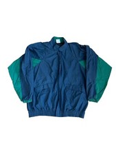 Vintage 80s 90s Turfer Mens L Windbreaker Jacket Pullover Made In USA Blue Green