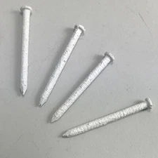 1 7/16" Ring Shank Colored Finish Nails; Almond; 5 lb Box