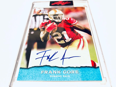 Frank Gore 2022 Leaf Pro Set Sports Blue Autograph #7/45 San Francisco 49ers