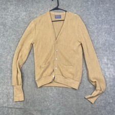 Vintage Pendleton Virgin Wool Cardigan Sweater Women's Size S in Camel USA Made