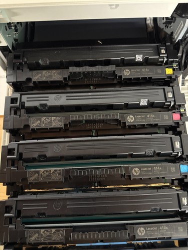HP Color LaserJet Pro M454dn Printer W1Y44A Duplex Laser w/ Power Cord Tested - Picture 5 of 8