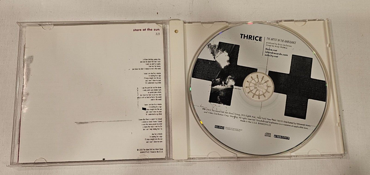 Thrice - The Artist In The Ambulance CD (2003) 12 Songs Original