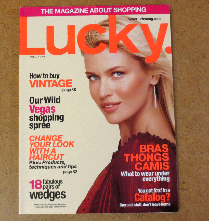 Daniela Pestova Calendar　2002 Lucky Magazine February 2002 - FASHION - Daniela Pestova | eBay