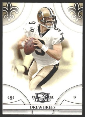 Drew Brees #77 2008 Donruss Threads New Orleans Saints