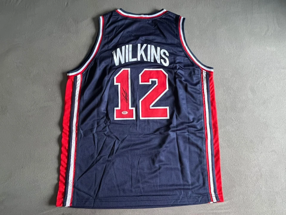 Maillot Signé De Dominique Wilkins USA Basketball PSA Authentifié - Photo 1/4