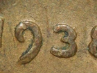 HIGH GRADE MINT ERROR 1938-P  LINCOLN WHEAT CENT DDO#3  AU