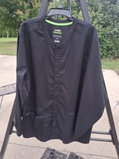 4 2XL Landau Proflex Scrub Jackets Lab Coat With Snaps Excellent Condition