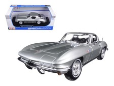 1965 Chevrolet Corvette Silver "Special Edition" 1/18 Diecast Model Car by Maist