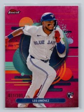Leo Jimenez 2025 Topps Finest Pink Refractor /300 Toronto Blue Jays #159