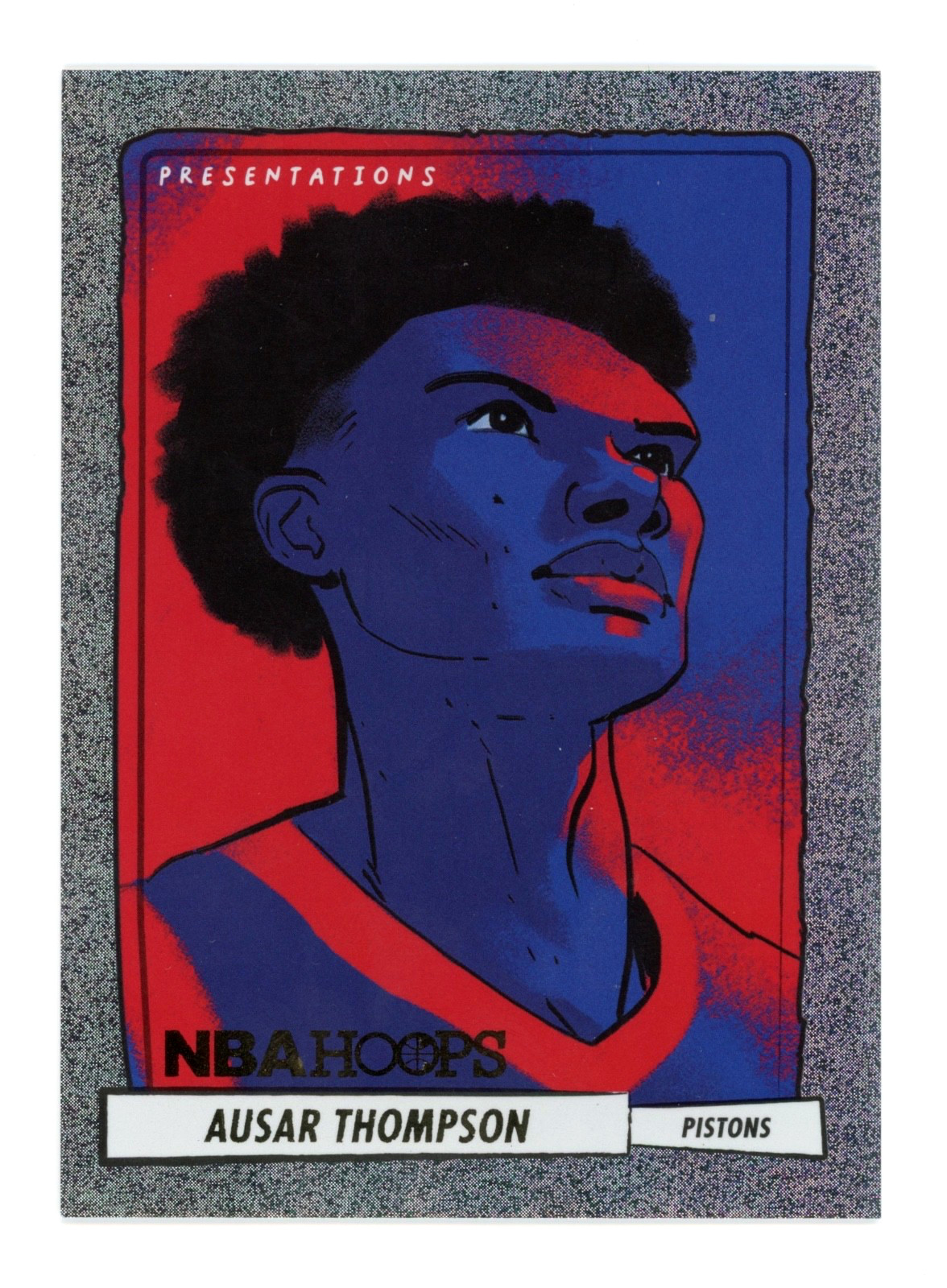 2023-24 NBA Hoops Ausar Thompson Presentations Rookie RC #17 SSP Case Hit