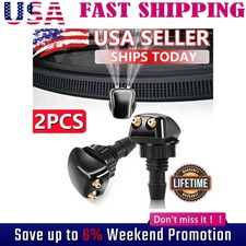 Universal Dual Holes Windshield Washer Nozzle Wiper Water Spray Jet Adjustable