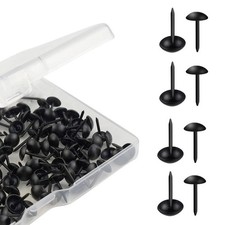 100 Pcs Black Upholstery Tacks Furniture Tacks Decorative Upholstery Nails Metal