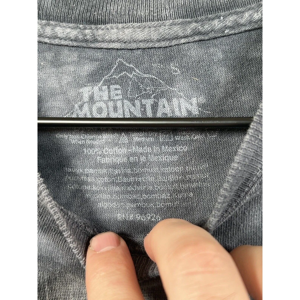 The Mountain Border Collie Men’s T Shirt Tye Dye Gray Size Small Dog Animal - Image 3 of 4