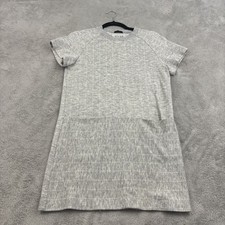 ATM Anthony Thomas Melillo Baseball Mini Dress Women S Gray Made in Japan Preppy