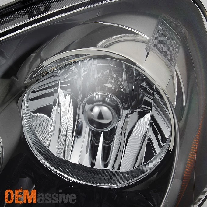 Fit 2005-2006 RSX Integra DC5 Black Clear Headlights Front Lamp Replacement Pair - Image 4 of 4