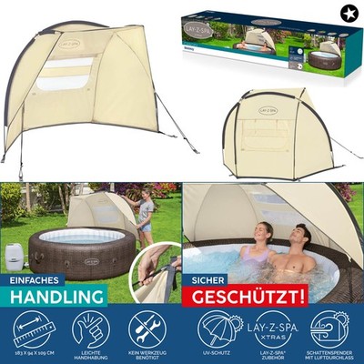 Bestway LAY-Z-SPA Sonnenschutzdach für Whirlpools - UV-Schutz 183 x 94 x 109 cm