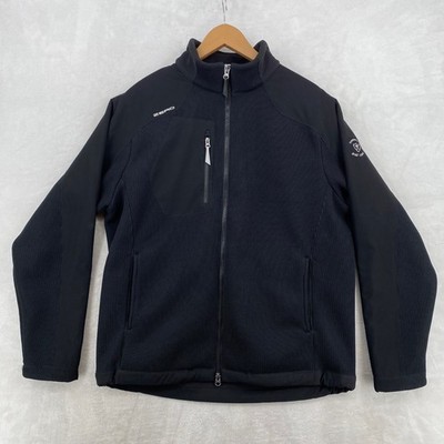 Zero Restriction Golf Jacket Large Black Inverness Golf Club Hybrid Full Zip