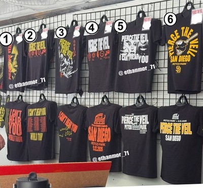 Pierce The Veil San Diego Petco Park World Tour 2026 Reprint T-Shirt