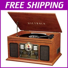 6-in-1 Turntable & Multimedia Center