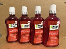 4 PACK Of Nature Fresh Mouthwash Natural Cinnamon 18 fl oz